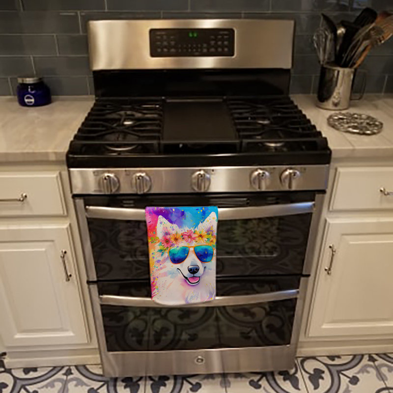 Serviette de cuisine Samoyed Hippie Dawg