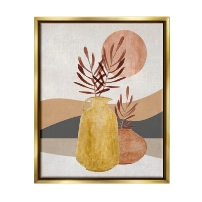 "Boho Desert Plant Botanicals", art mural sur toile flottante par Janet Tava