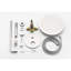 Wall Mounted Shower Up Kit With Stainless Steel 10" Rain Head & Handheld - 2 Way Balance Valve Brushed Nickel For Bathroom High Faucet-121077201