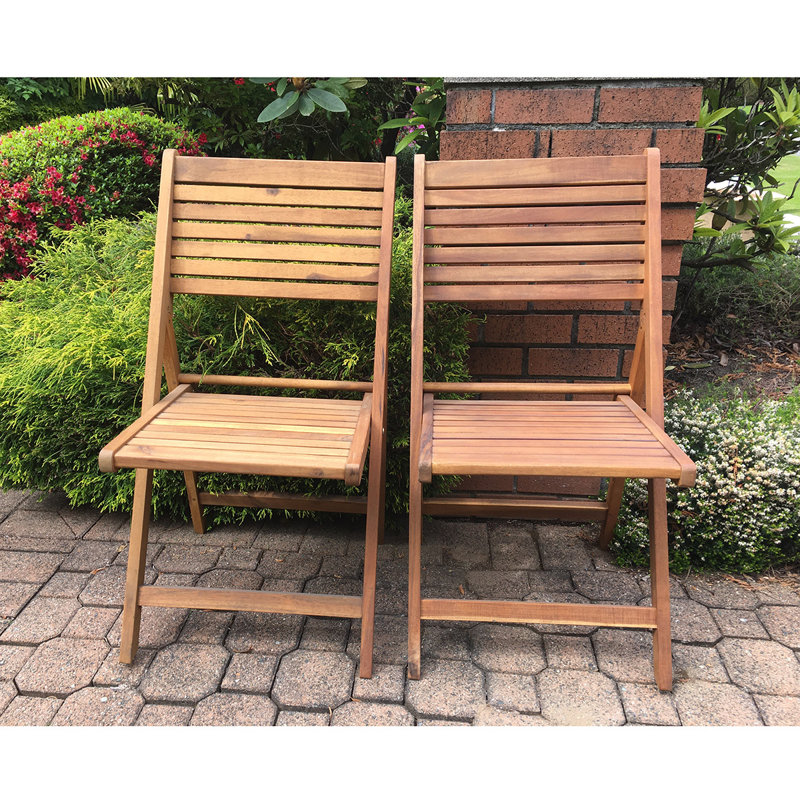 Chaise de terrasse pliante en acacia Canale