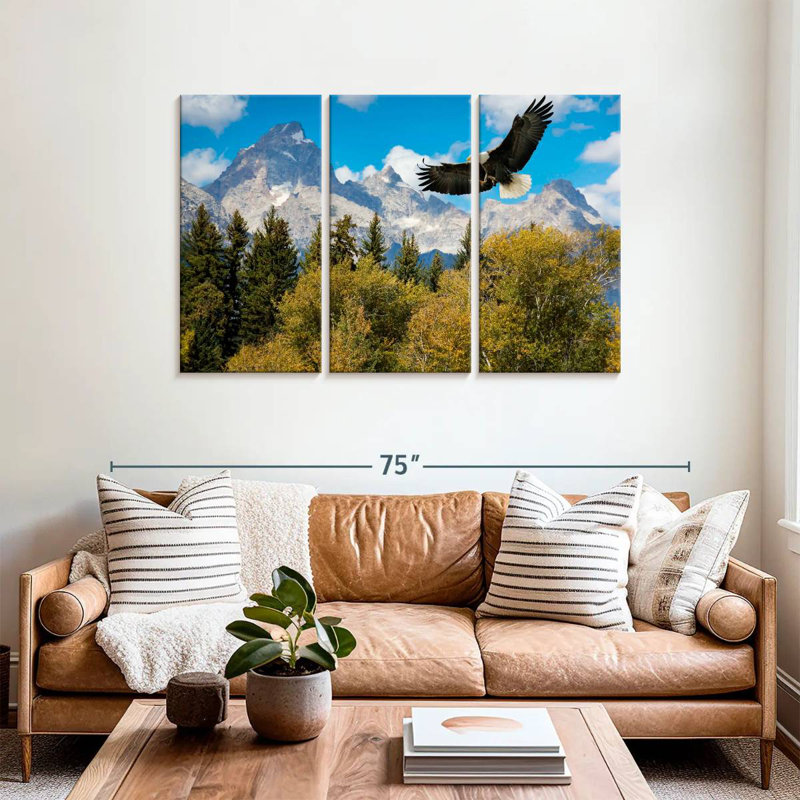Brampt Grand Teton Eagle, 36" H x 57" W