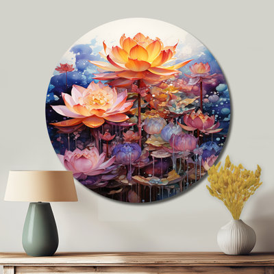 Touchet - Spiritual Round Metal Art