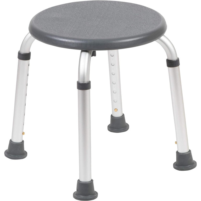 Chaise de salle de bain et de douche en aluminium Hercules Series Capacité de poids statique, gris