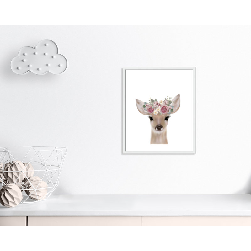 Décoration murale pour enfants, H 25,5 po x l 21,5 po x P 1,19 po, Encadré de boîte blanc