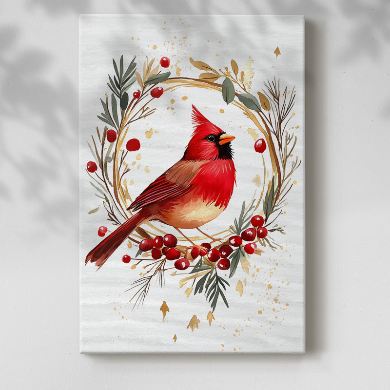 Art des Fêtes de Noël - Toile tendue avec châssis CMXCV, H 18 po x l 12 po