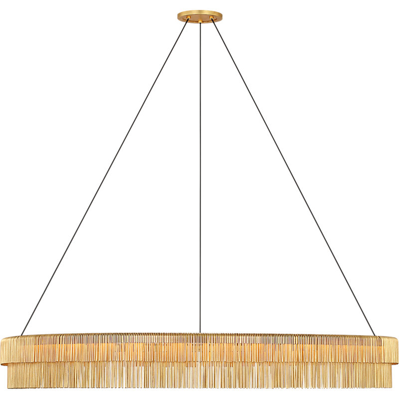 Kelly Wearstler 1 - Light LED Chandelier, 6.25" H x 50" W x 50" D, Gild