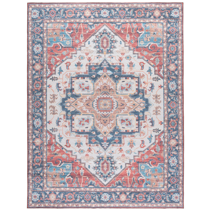Sasho Performance Machine Washable Oriental Rug, Rectangle 8' x 10'