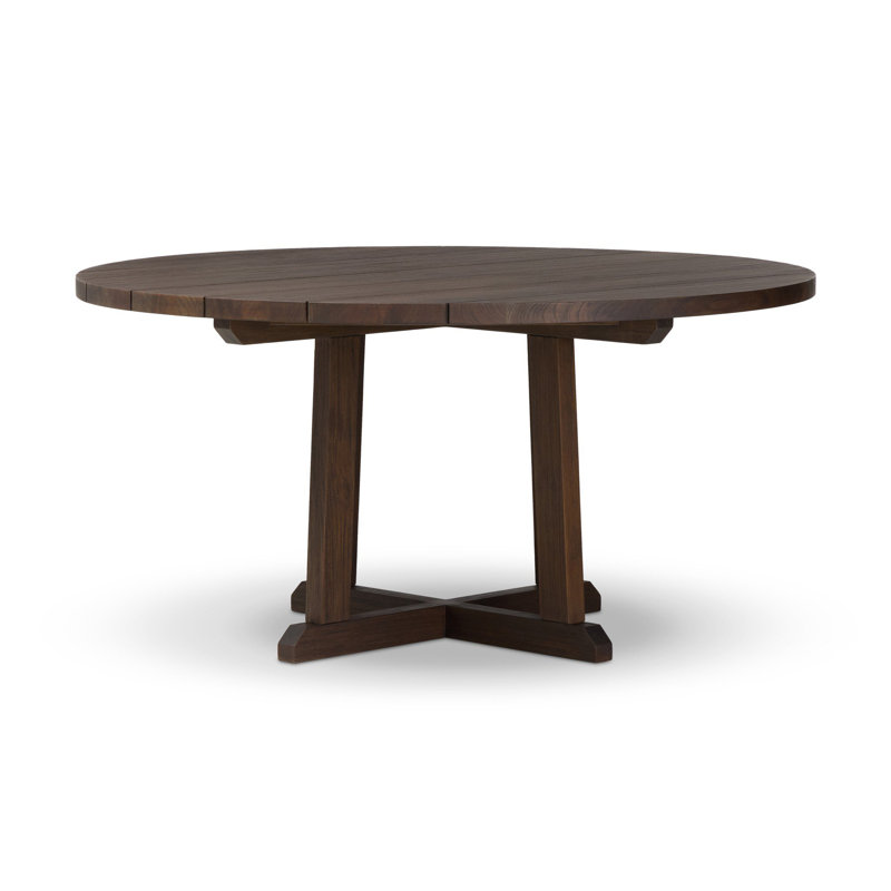 Indie Outdoor Round Teak Dining Table