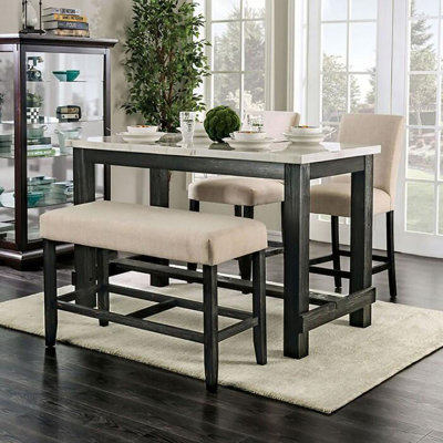 Cyrena Marble Top Dining Table