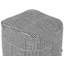PANDRAN 40cm Wide Square Striped Cube Ottoman
