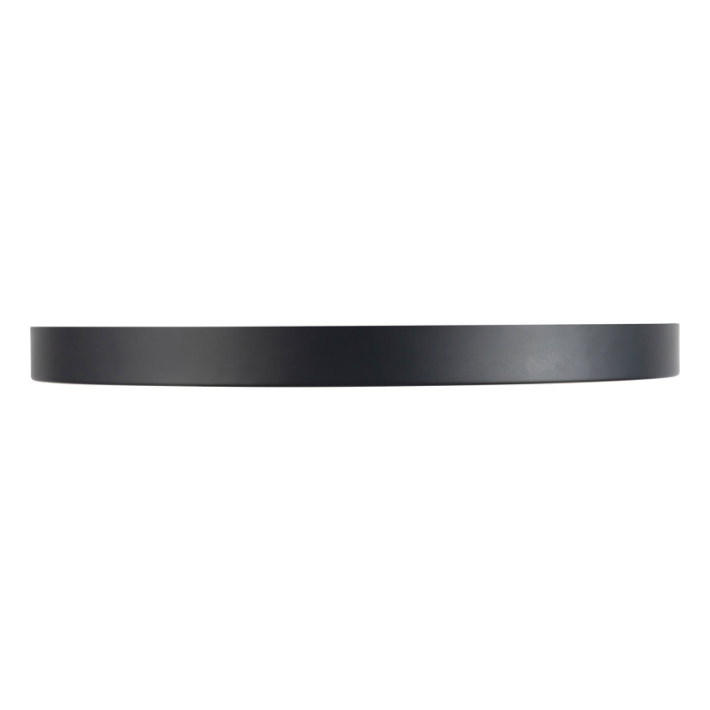 Nix 15-in Black dimmable LED Flush Mount, Matte Black/Gold