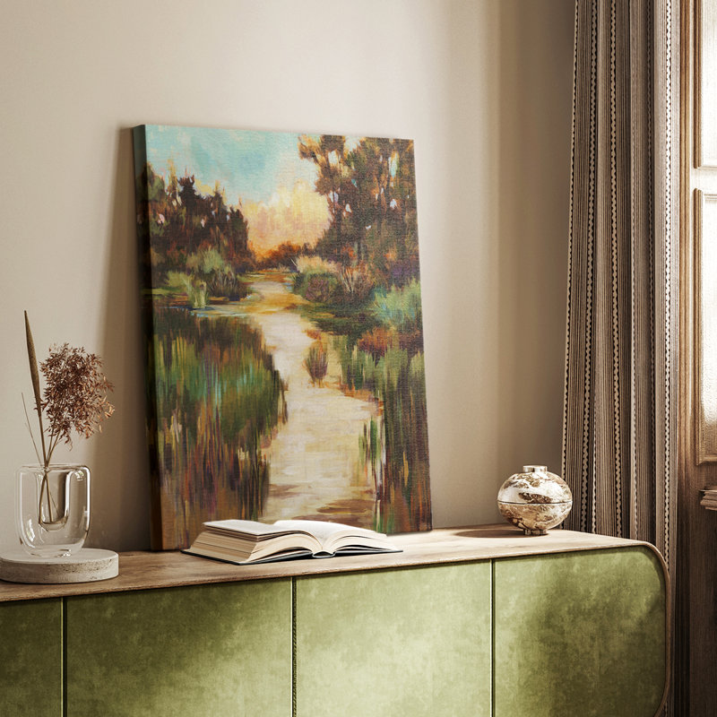 Chemin bien usé - galerie Cavas sur mesure, H 18 po x l 12 po