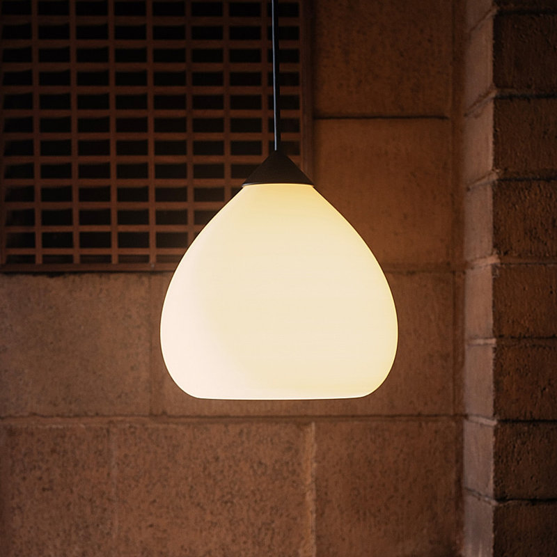 Gulp Pendant Light, 14.6" H x 9.45" W x 9.84" D, Black, Carbon