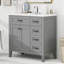 Meuble-lavabo autoportant avec lavabo en céramique lisse et grand espace de rangement-1727572401