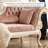 Tufting Pink Suede Solid Wood Chaise Longue