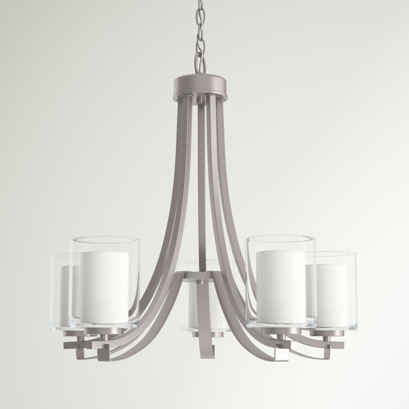 Red Barrel Studio Parsons Studio Brushed Nickel Chandelier