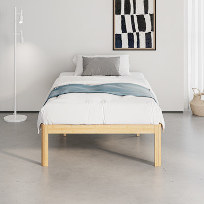 Cadre de lit plateforme double XL en bambou carbonisé robuste de 35,5 cm (14 po) avec pieds en fer, panneaux résistants à l'humidité, capacité de 680 kg (1 500 lb)