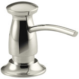 Transitional Design Refillable Soap Dispenser, Lotion Dispenser for Bathroom or Kitchen