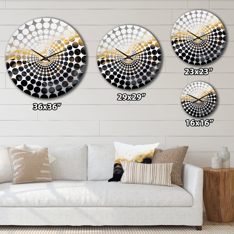 Arimantas - Horloge murale abstraite en marbre, Très grand