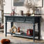 Console bleu marine avec construction classique et options de rangement de tiroir-1389204662
