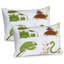 Ambesonne Animal Pillow Sham 2 Pack Snake Frog Ninja 13389-99909394