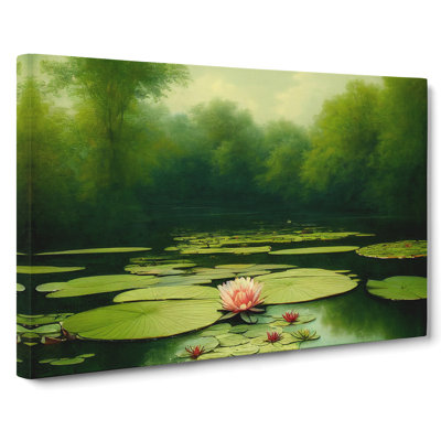 Special Water Lily Pond Vol.4 - Wrapped Canvas Painting