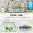 Galvanized Raised Garden Bed & Mini Greenhouse Cover - 4' X 3', For Colorful Growth Flowers, Fruits, Veggies, Herbs, Outdoor Metal Planter 3' With Plant Your Favorite Box
