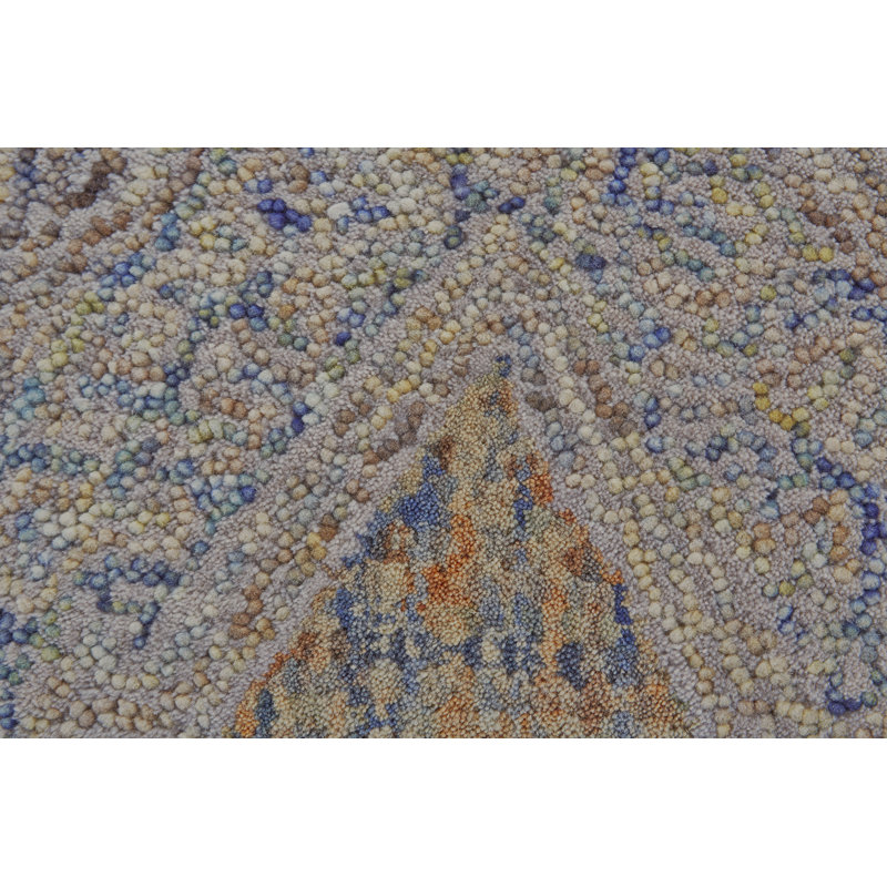 Malerie Wool Geometric Indoor Rug, Rectangle 9'6" x 13'6"