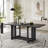 82" Extendable Trestle Dining Table