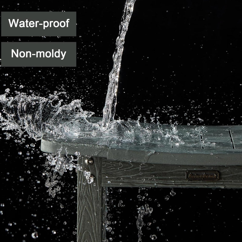 Mohit 12.6'' W Plastic / Acrylic Shower Bench, Gray