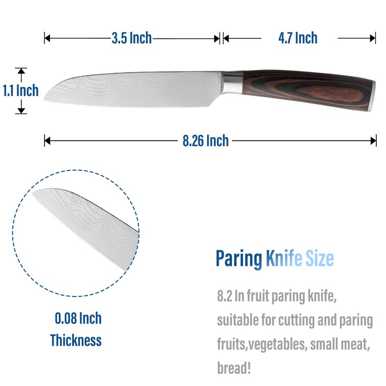 Paring Knife,all Steel Foldable Fruit Knife,fruit Knife Small of  Exquisite,small and Easy to Carry,suitable for Most Types of Vegetables and  Fruits(3