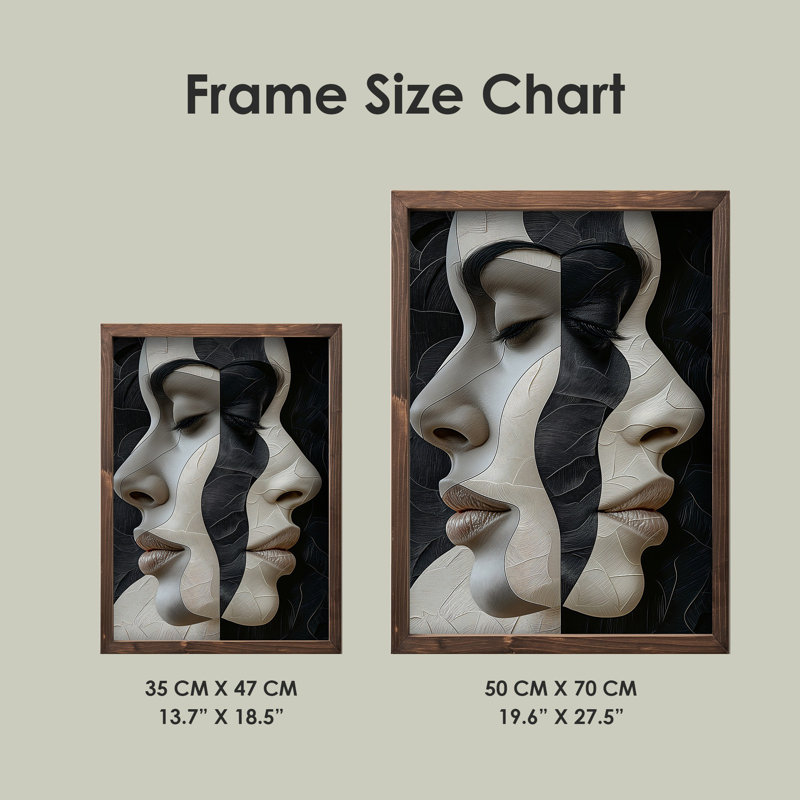 Elegant Decorative Framed MDF Painting, 19.7 x 27.6 x 0.1 inches | 100% MDF (3 mm Thick) with 100% Pine Wood Frame | UV Printed Art for Home Décor, Ideal for Living Room, Office & Gallery Wall Display