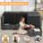 4 - Piece 82.7" Upholstered L Shape Sofa with Convertible Ottoman, Under-Seat-Storage-836346157
