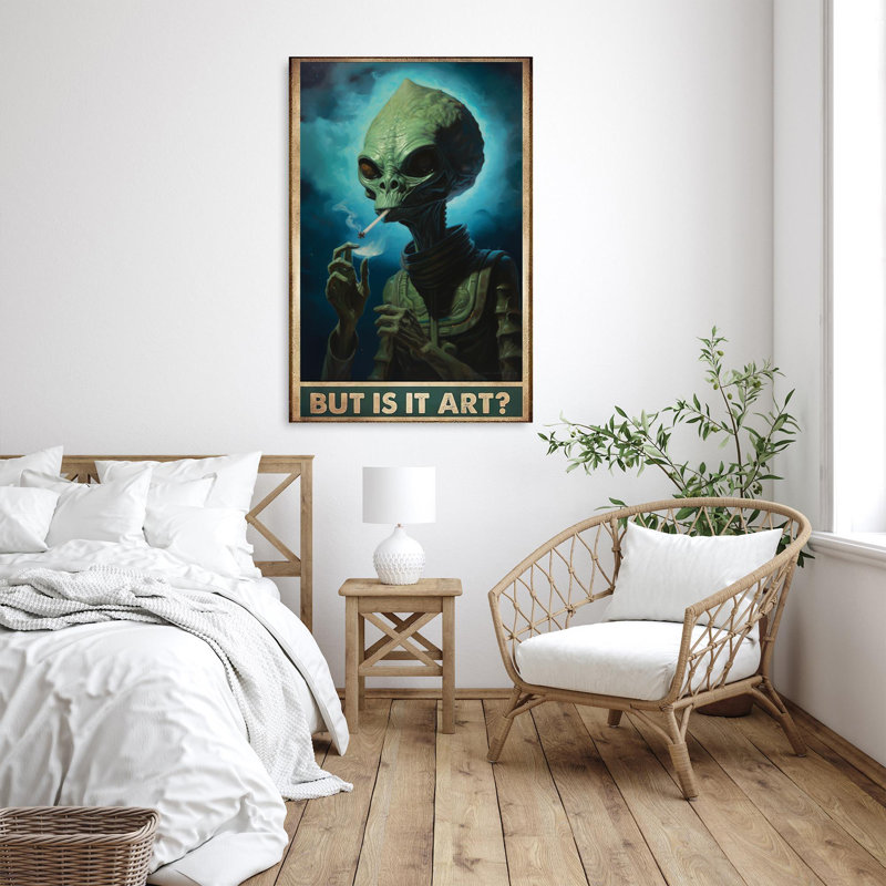 «Alien But Is It», impression sur toile, H 36 po x l 24 po x P 1,25 po