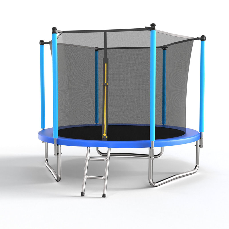 Trampoline 8 pi bleu