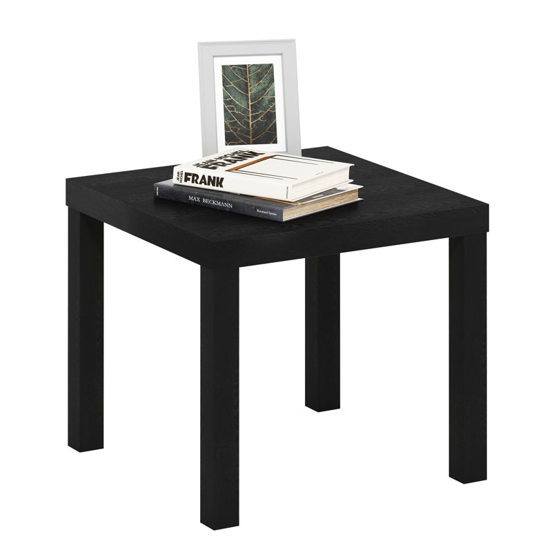Kincer Square Side End Table, Black