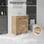 Meuble-lavabo autoportant avec lavabo
