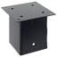 Pieds carrés Vidaxl 4 pièces 4,76 x 4,76 po en acier thermolaqué-113046142