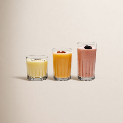 Ribbed Drinking Glass