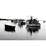 Fishing Boats Print by Alan Scherer