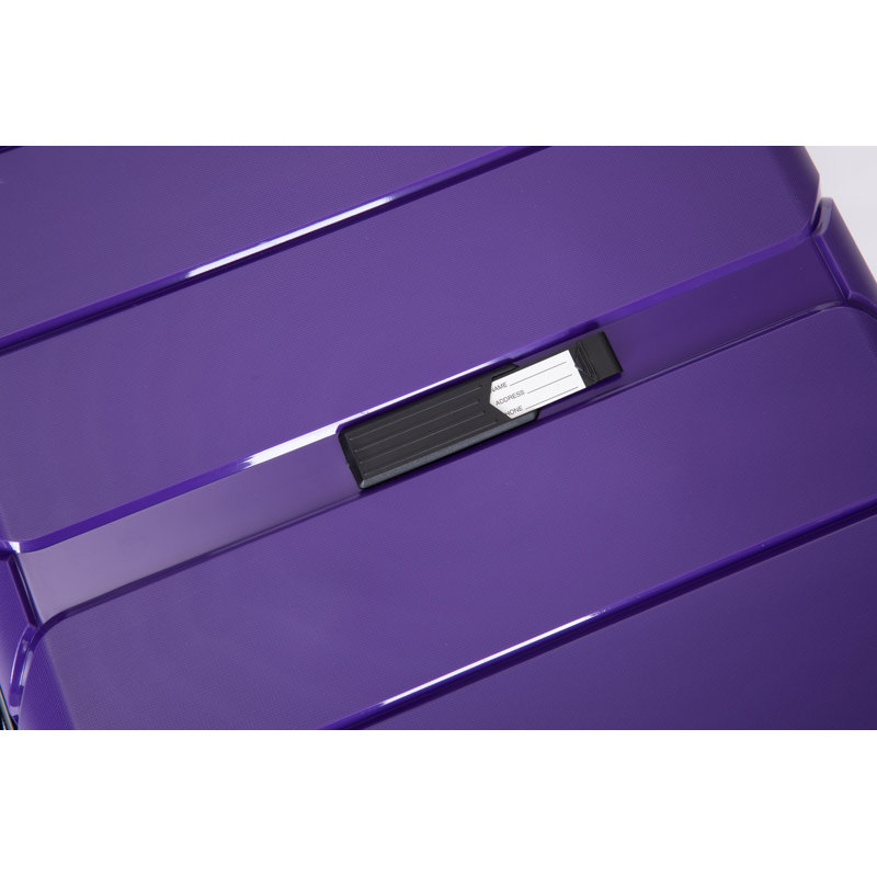 Ensemble de valises légères et durables avec serrure TSA Hardshell Valise Spinner Wheels, ensemble de 3 pièces (20/24/28), mauve