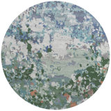 Wildflowers Hand-Tufted Recycled Polyester Indoor/Outdoor Blue Area Rug