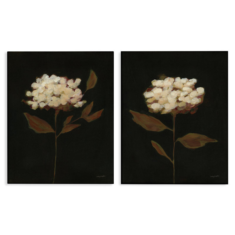 Solitary Bloom Before Fall 2 PC Canvas Wall Art Set by Haley Knighten, 30" H x 24" W