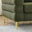 Canapé modulaire 2 places - tissu d'ameublement doux, coussins, tissu de salon moderne de 60 pouces Streamline, attrait,