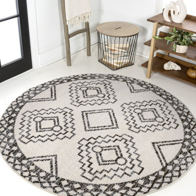 Amir Moroccan Beni Souk Cream/Black Rug