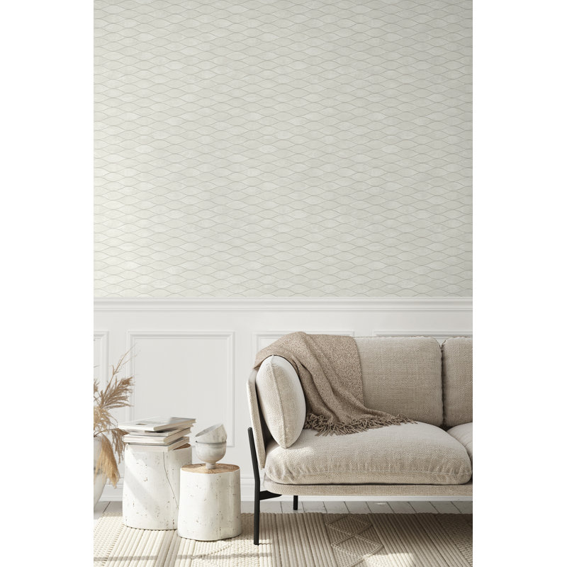 Rouleau de papier peint L 33 pi x l 20,9 po Balmore, Blanc