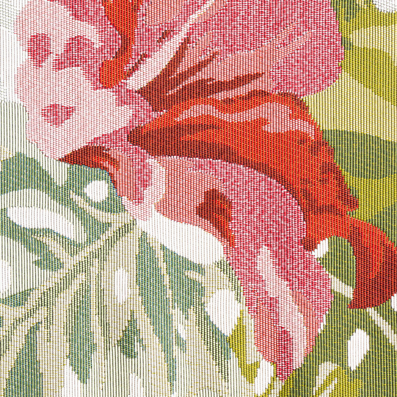 Ariadnne Floral Indoor / Outdoor Area Rug for Patios, Entryway, Deck or Porch - Cream, Rectangle 5'3" x 7'3"