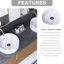 Meuble-lavabo flottant mural moderne de 60 po