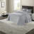 Durable Cotton Bedding Sets, Reversible Grey Quilt For Cottage Style