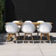 Anautica 79'' Rectangular 6 - Person Outdoor Dining Set